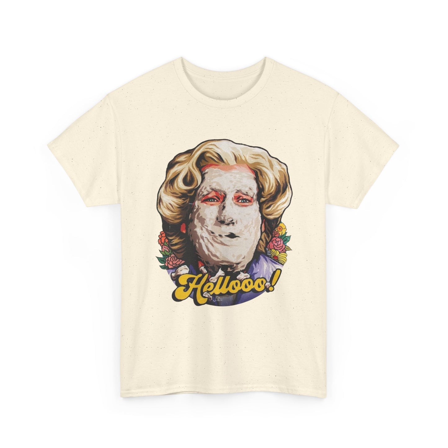 Ms Doubtfire Funny Vintage T-Shirt Men's Women's Heavy Cotton Tee NEW GIFT