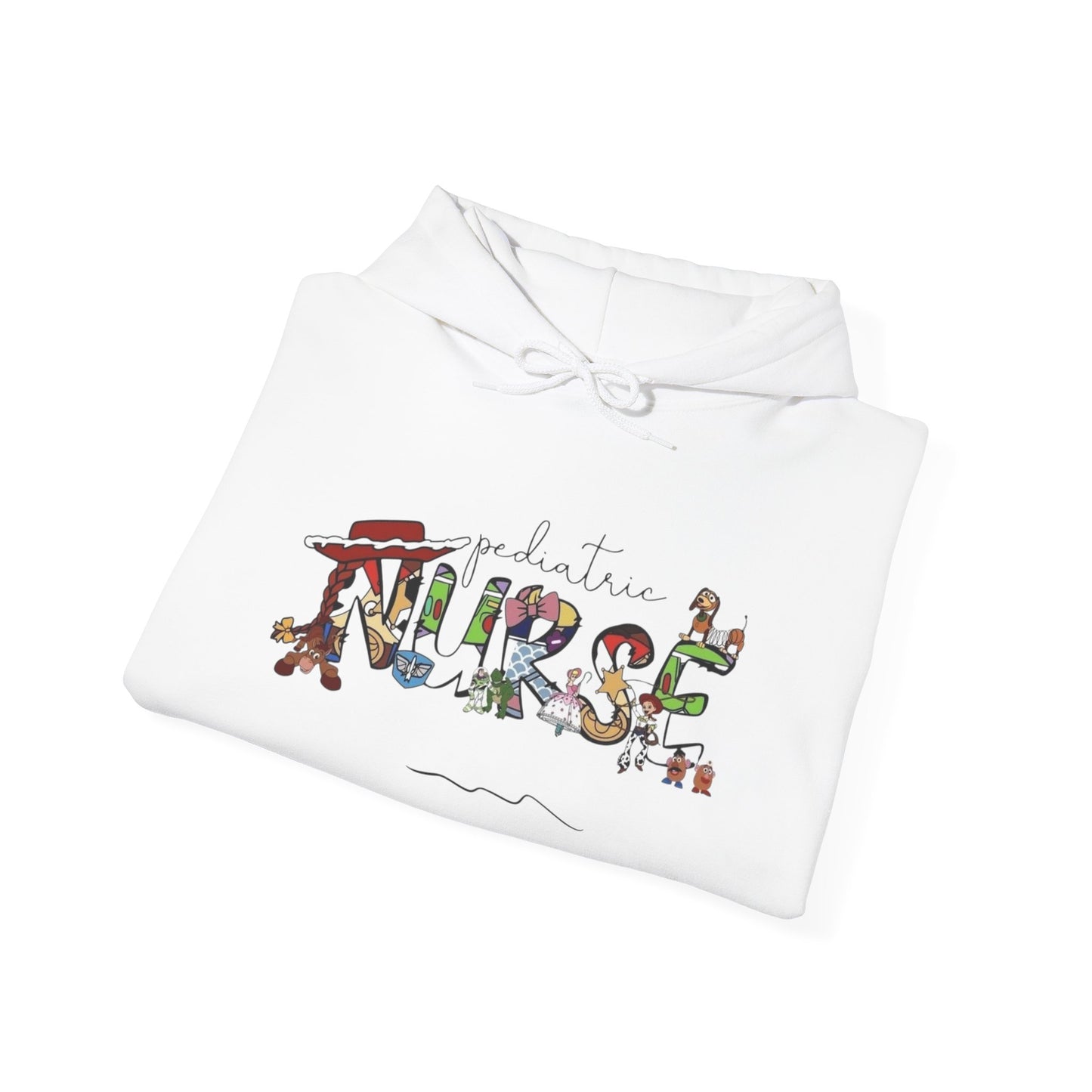 Pediatric Nurse Cute Graphic Hoodie Unisex Heavy Blend™ Hooded Sweatshirt