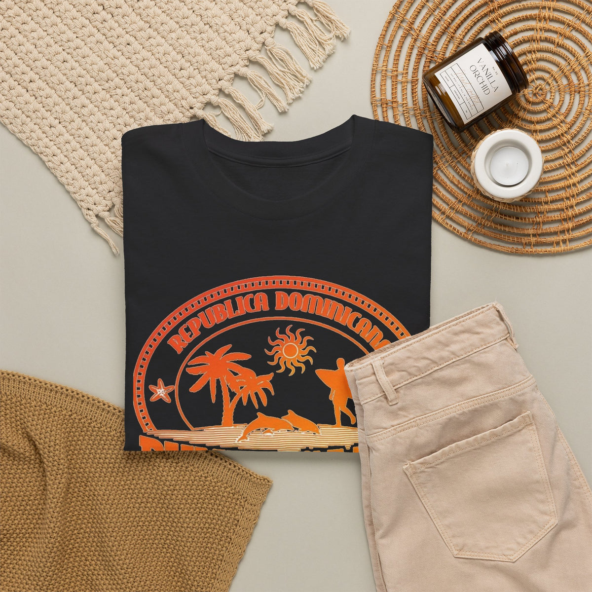 Punta Cana Graphic T Shirt Men's Dominican Republic Heavy Cotton Tee