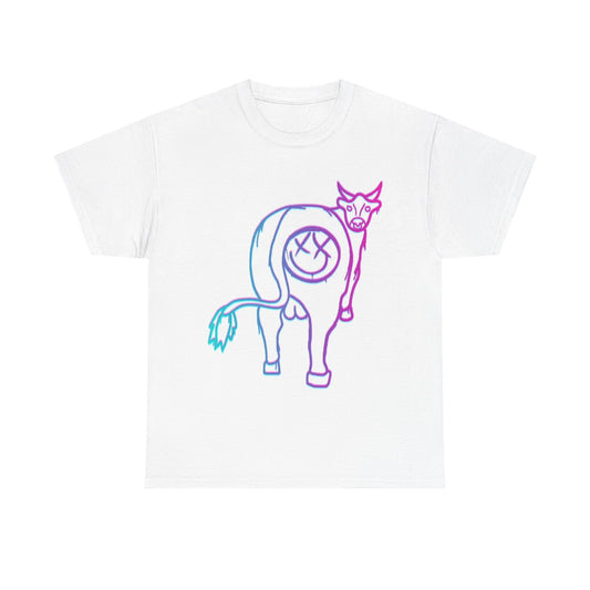 Blink 182 Tshirt Album Cover Rock band Merch Cow Neon Unisex Heavy Cotton Tee