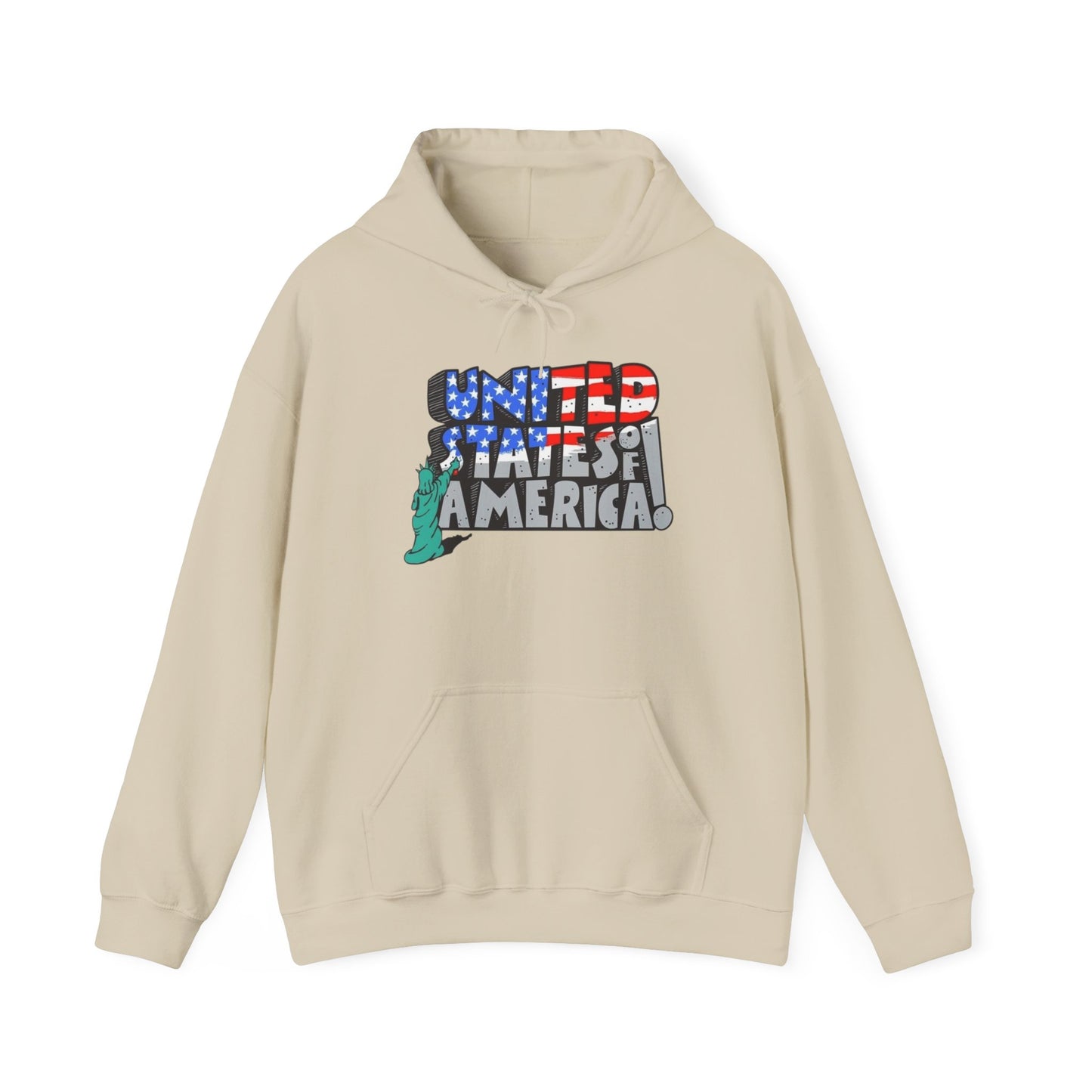 United States Of America Graphic Hoodie Unisex Heavy Blend™ Hooded Sweatshirt
