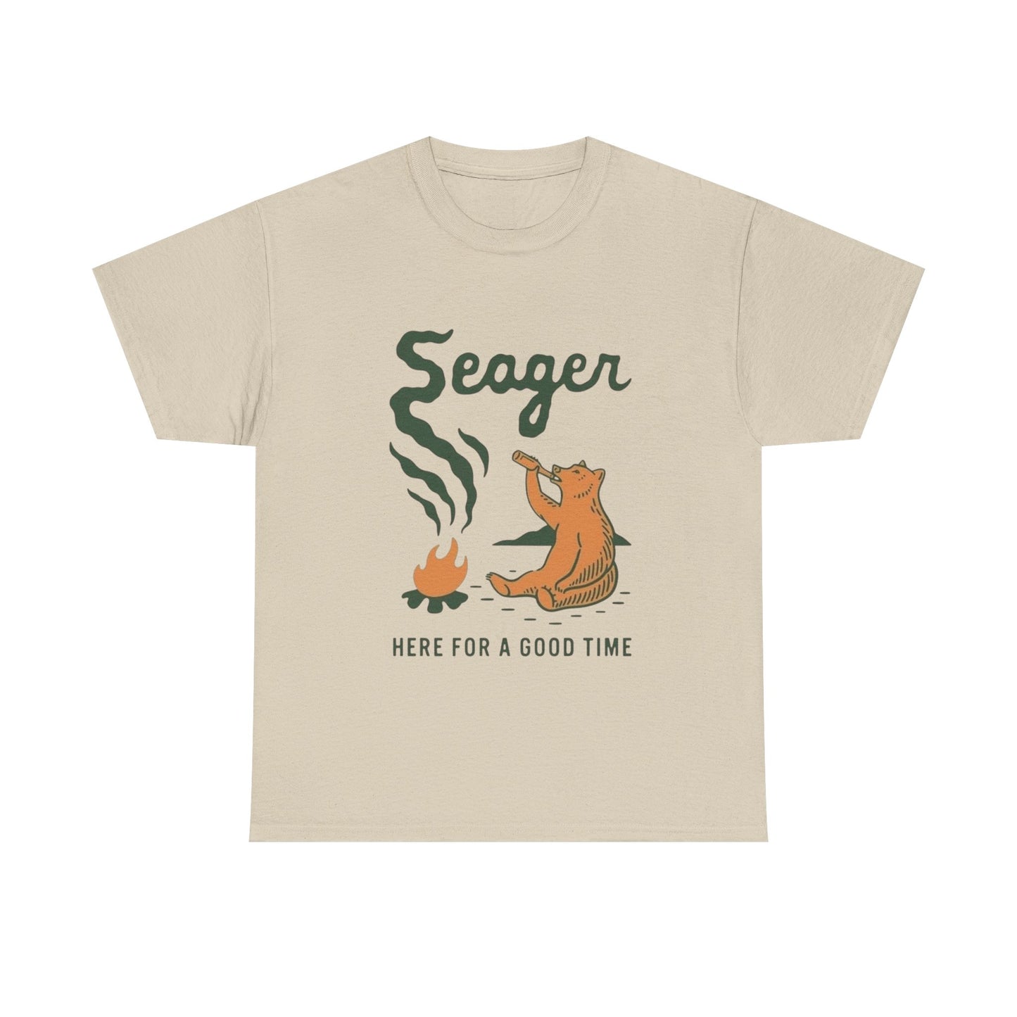 Seager Here For A Good Time Graphic T Shirt Unisex Heavy Cotton Tee