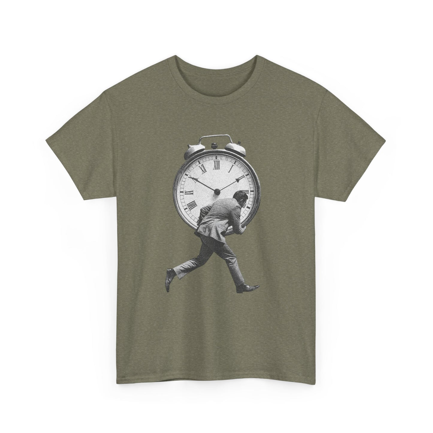 Times Running Out Graphic T Shirt NEW GIFT Unisex Heavy Cotton Tee