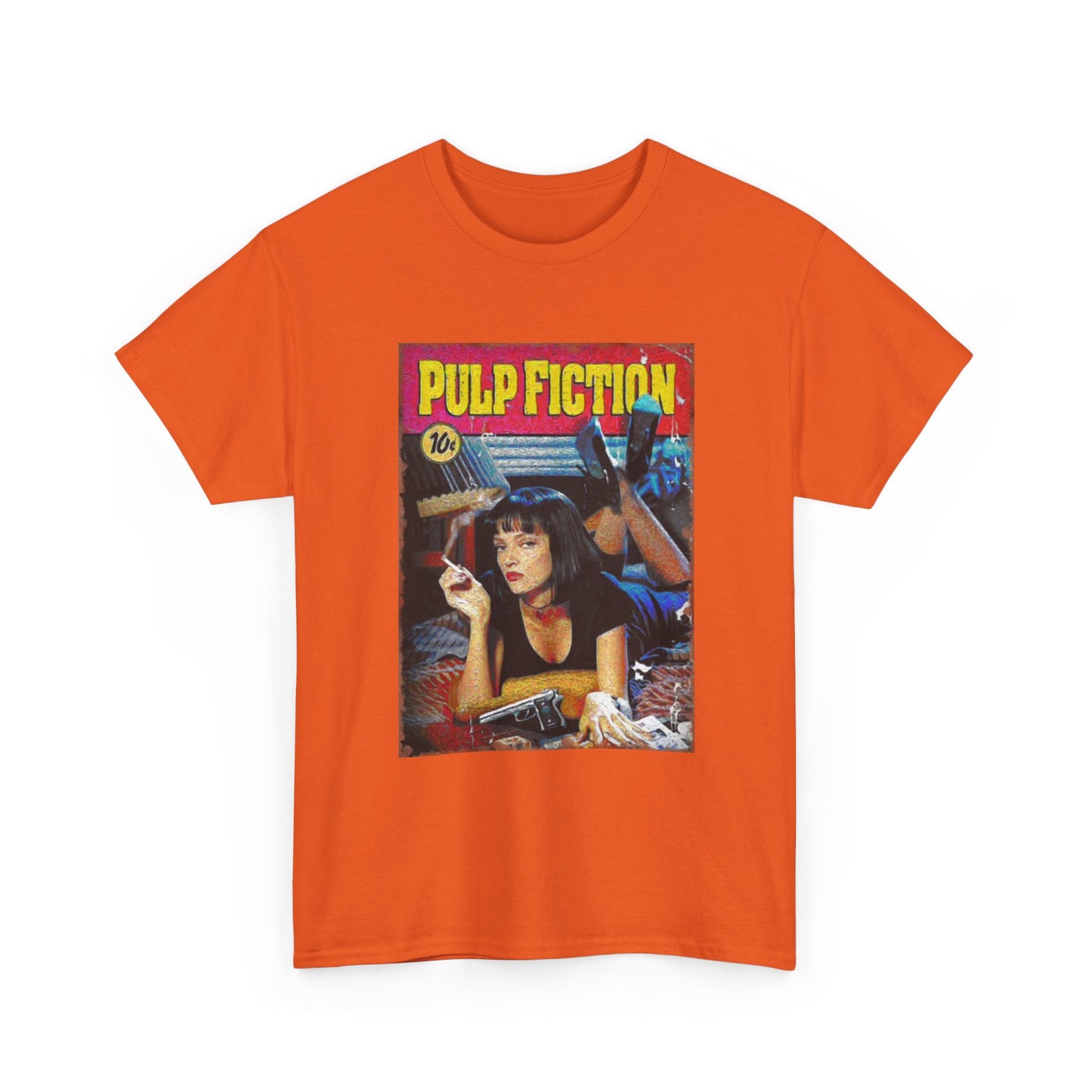 Pulp fiction T-shirt vintage graphic retro movie poster Unisex Heavy Cotton Tee