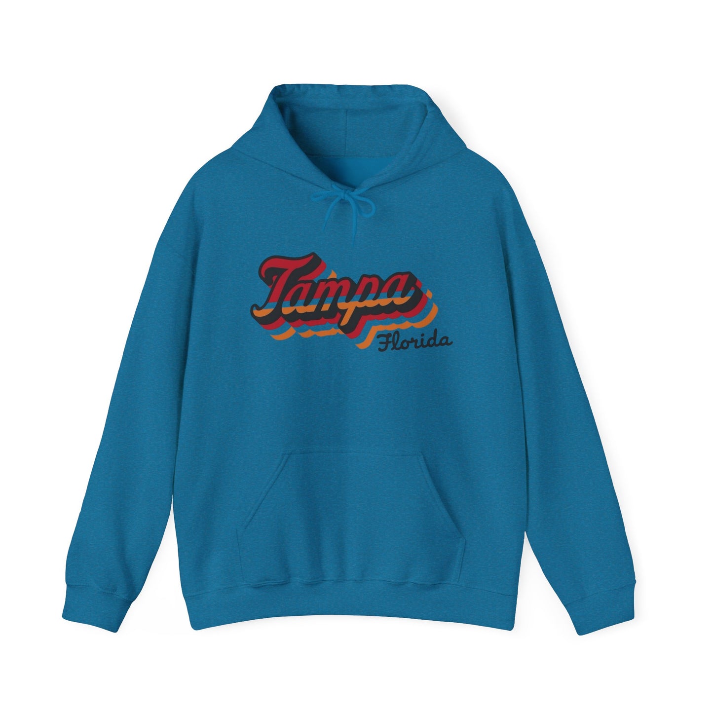 Tampa Florida Retro Graphic Hoodie Unisex Heavy Blend™ Hooded Sweatshirt