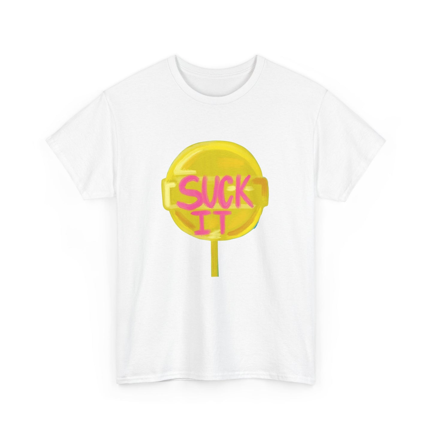 Suck It Funny Graphic T Shirt Unisex Heavy Cotton Tee Gift