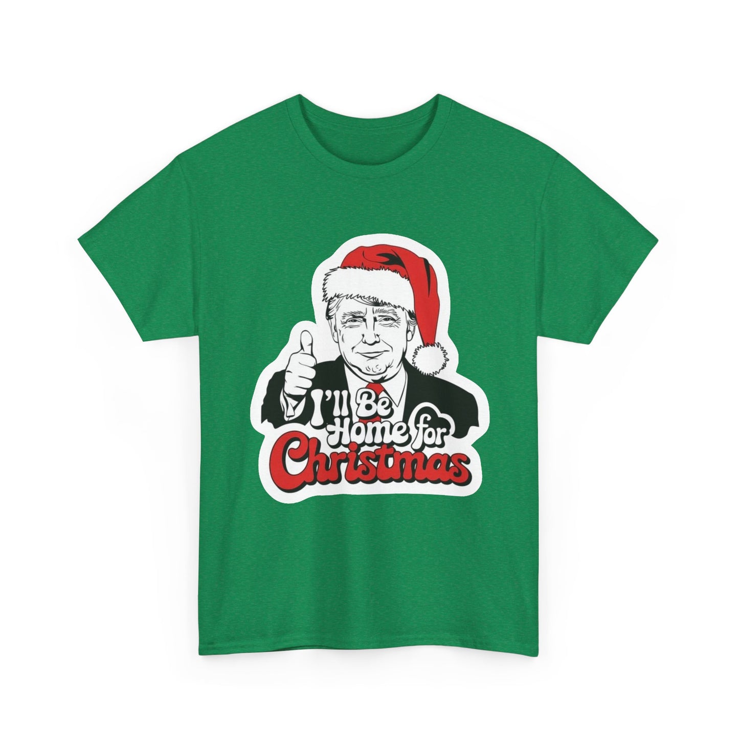Trump Merry Christmas T Shirt Funny Holidays Graphic Unisex Heavy Cotton Tee