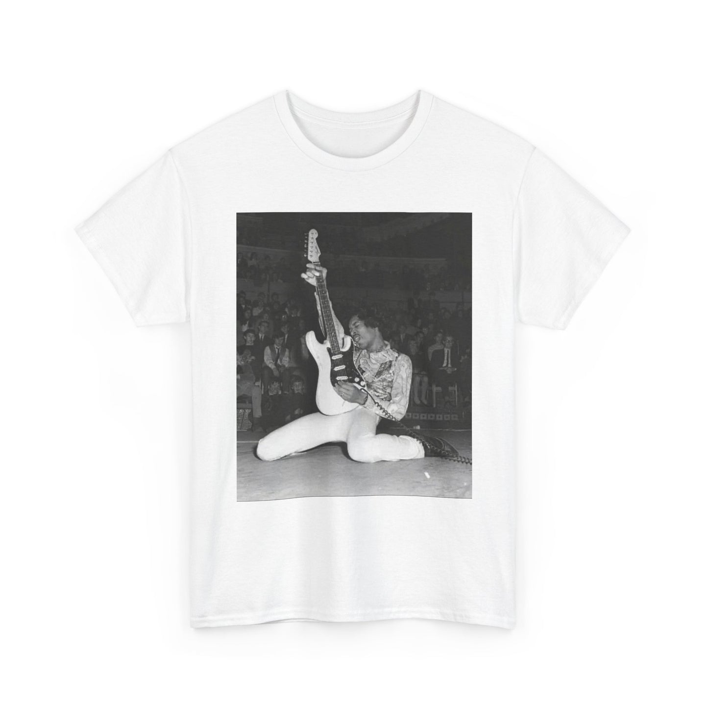 Jimi Hendrix Graphic T Shirt Vintage Photo Unisex Heavy Cotton Tee