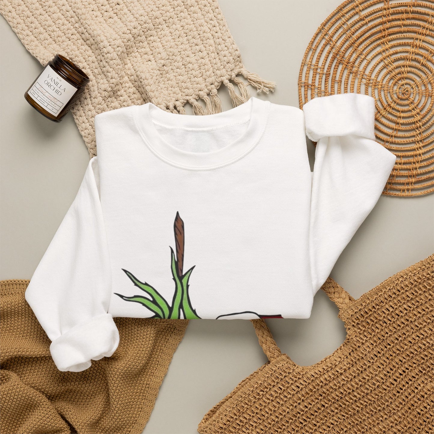 Merry Weedmas The Grinch Funny Sweater NEW Heavy Blend™ Crewneck Sweatshirt
