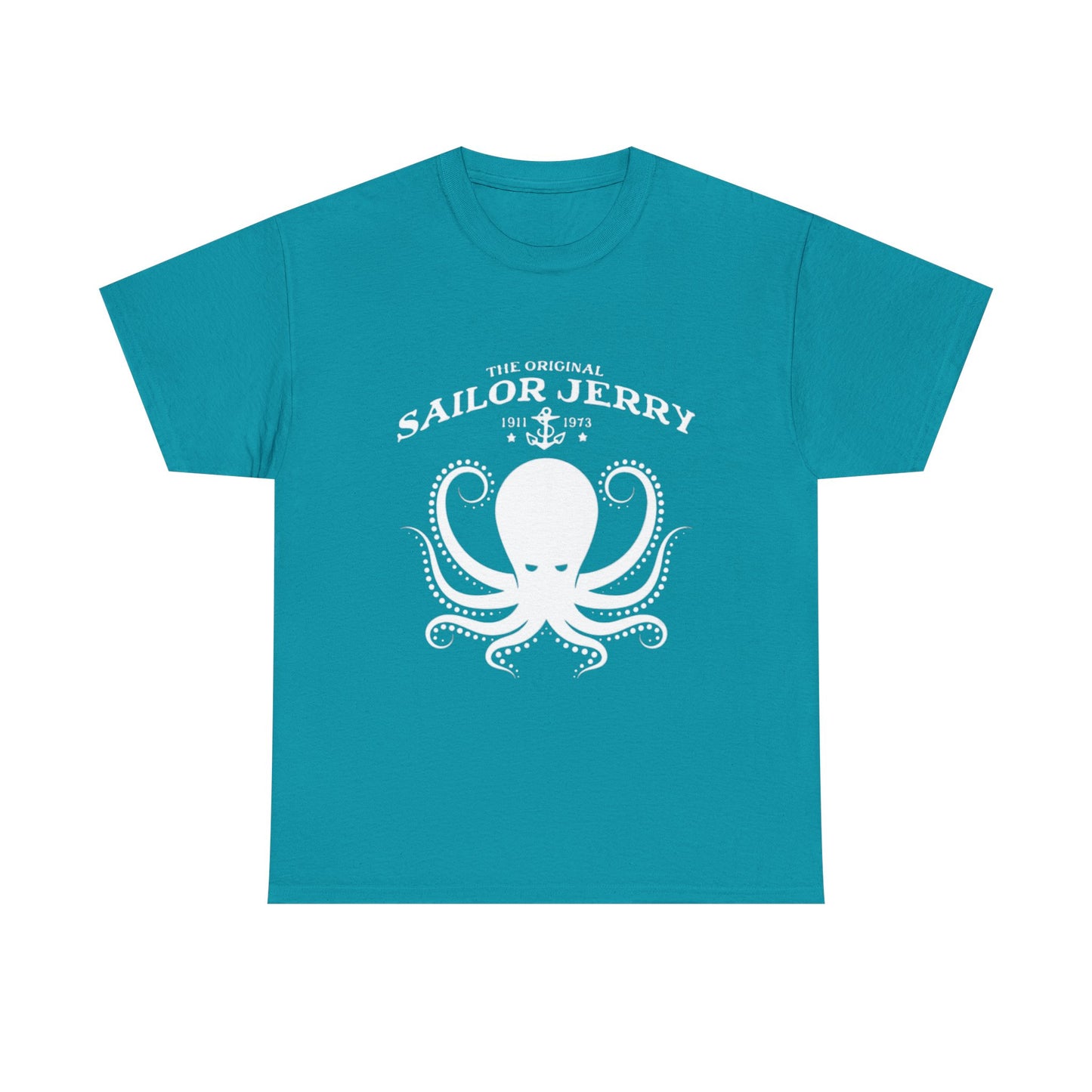 Sailor Jerry T-shirt vintage tattoo navy art retro Hawaii Heavy Cotton Tee