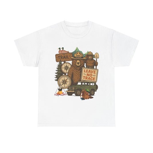 Leave No Trace Camping Graphic T Shirt NEW Adult Tee