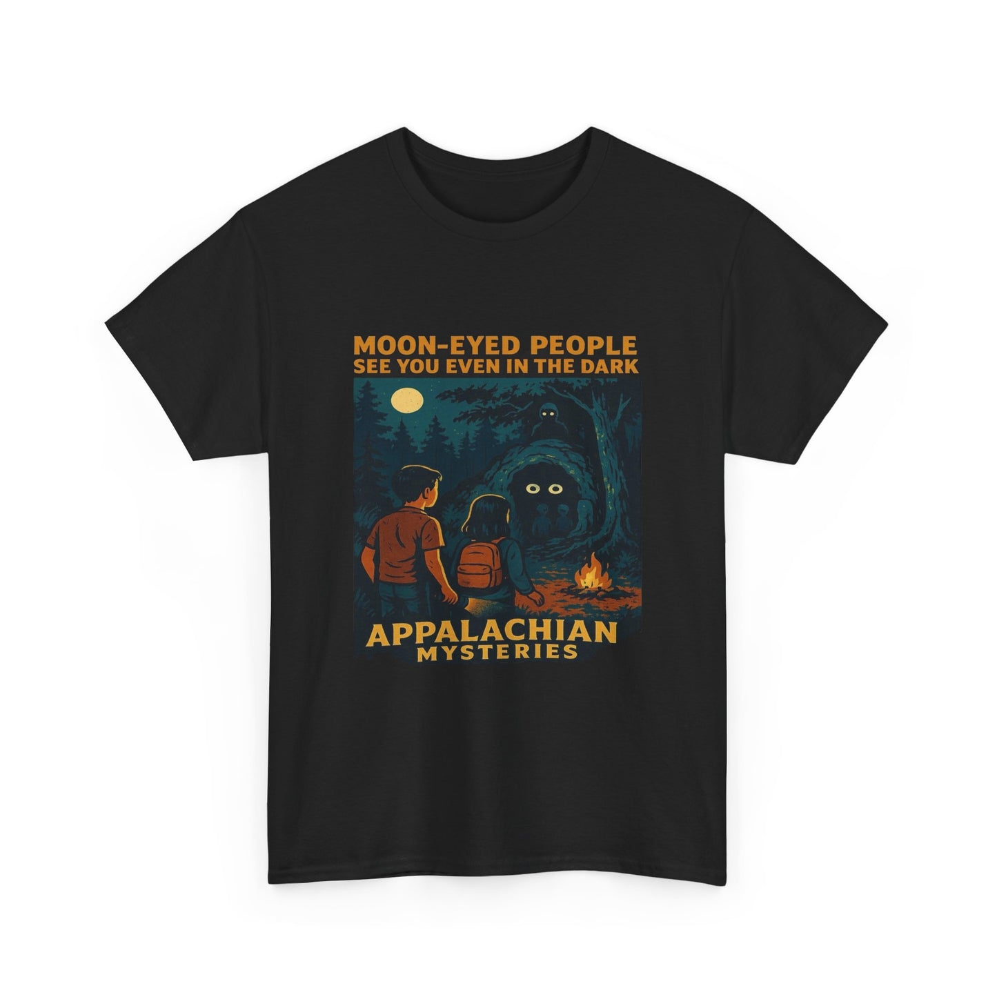 Moon Eyed People Graphic T Shirt Unisex Heavy Cotton Tee