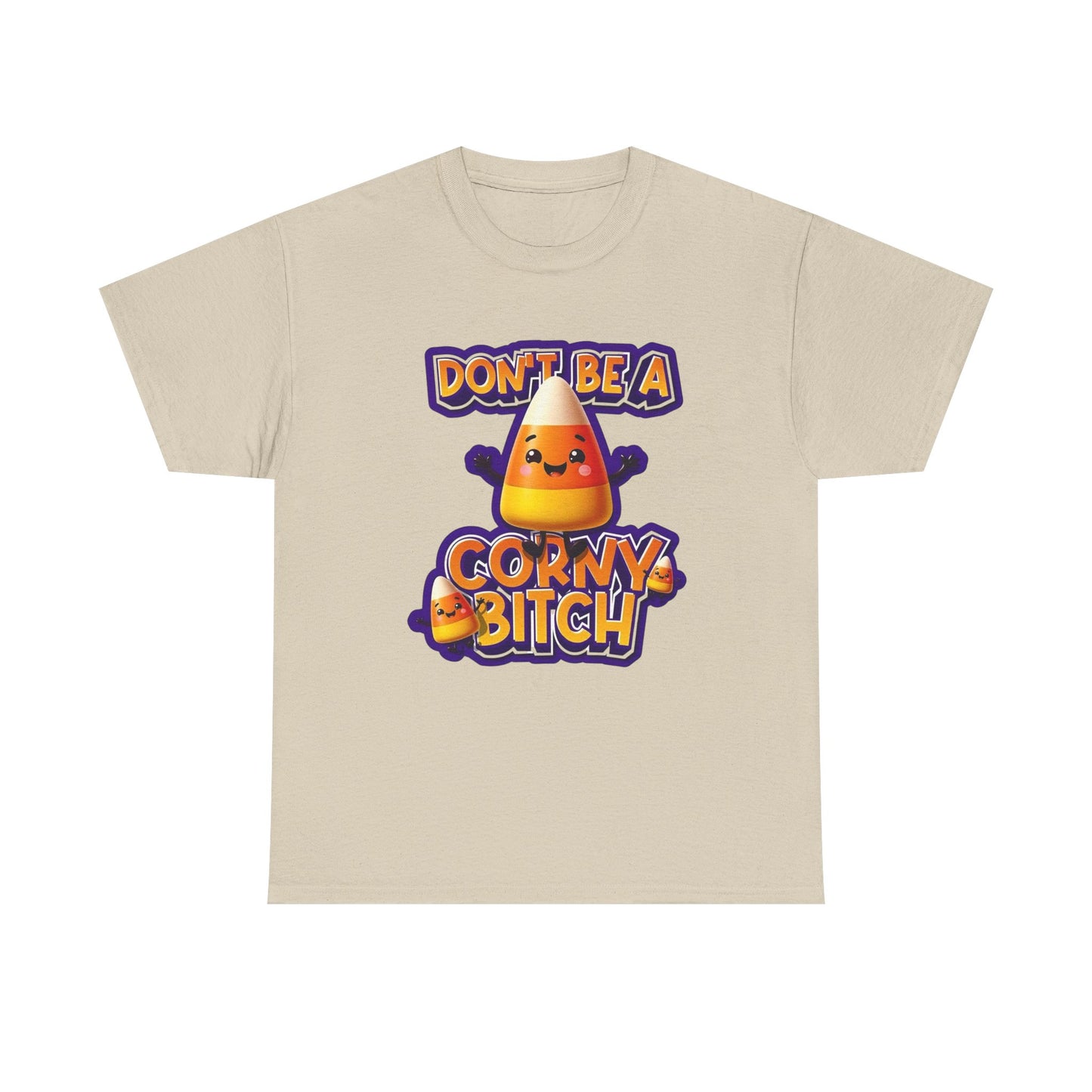Funny Candy Corn Halloween Graphic T Shirt NEW Unisex Heavy Cotton Tee