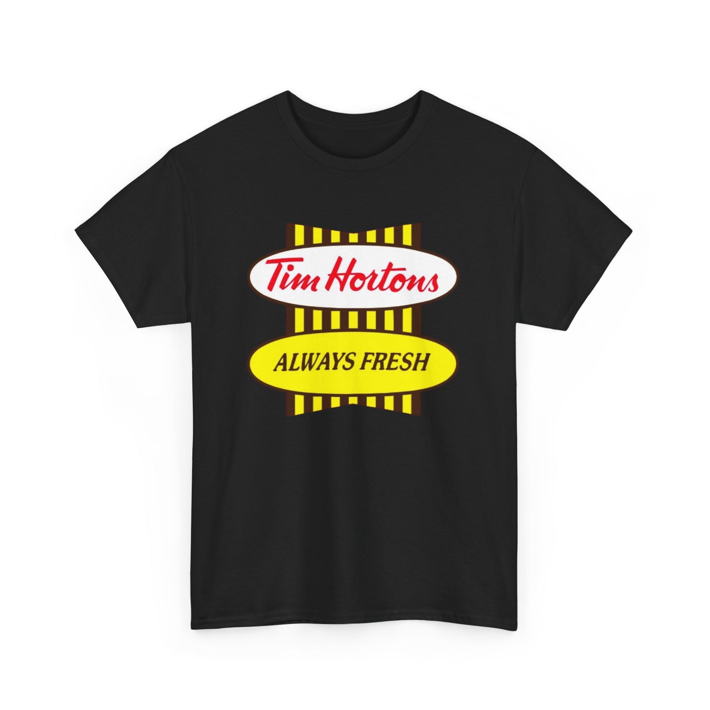 Tim Hortons Coffee Retro Graphic T Shirt ADULT NEW Heavy Cotton Tee
