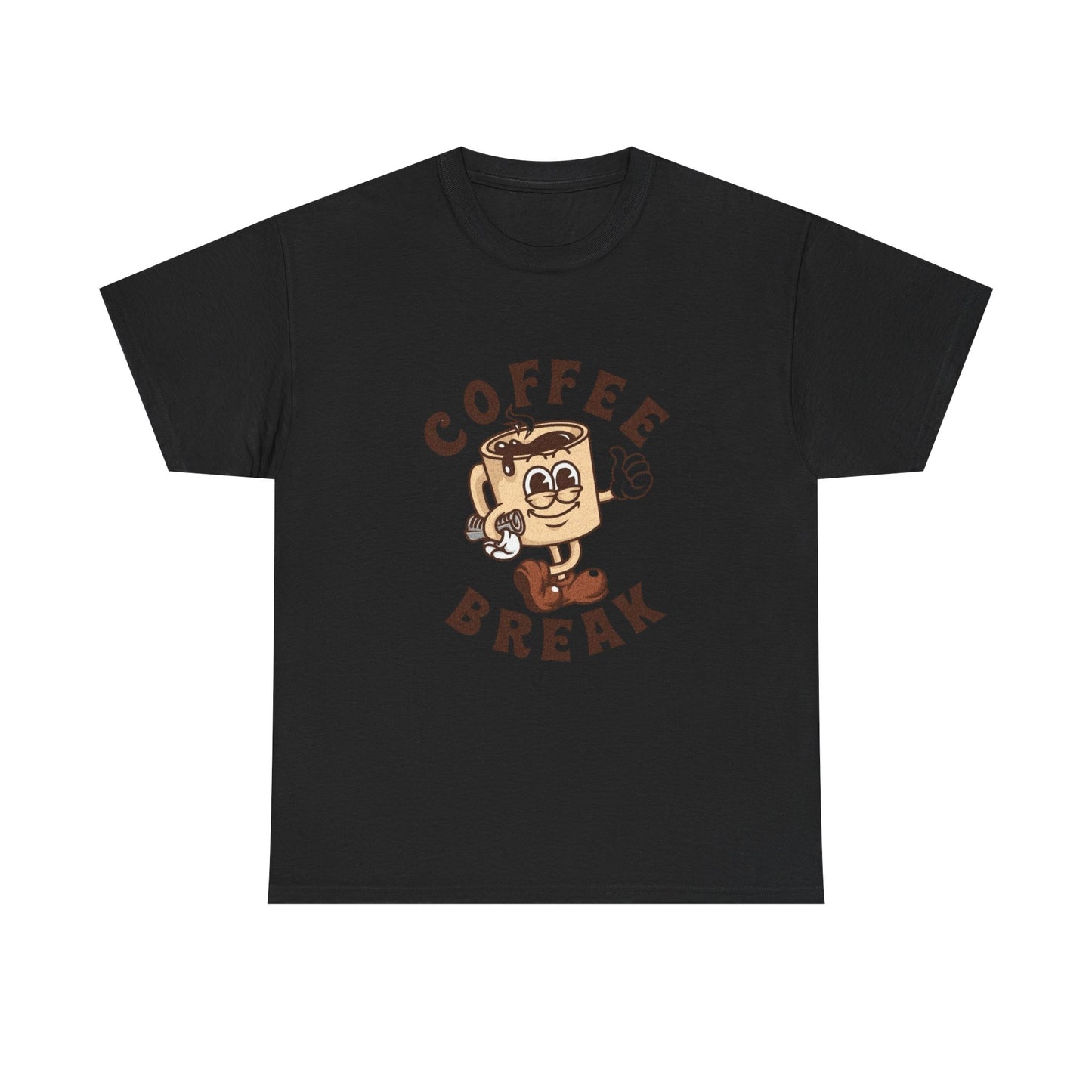 Coffee Break Graphic T Shirt Unisex Heavy Cotton Tee NEW GIFT
