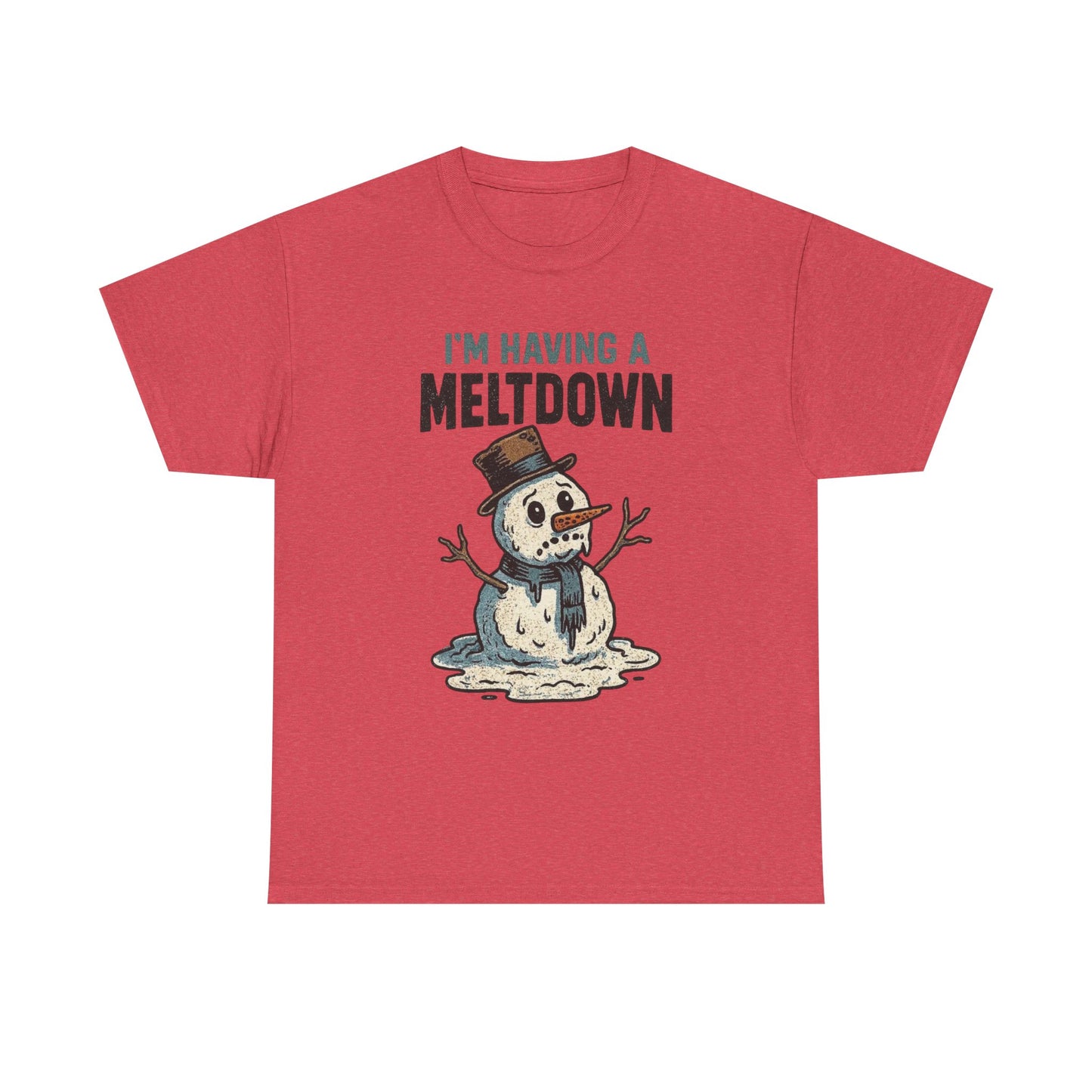 I'm Having A Meltdown Frosty Snowman Christmas Graphic T Shirt ADULT NEW