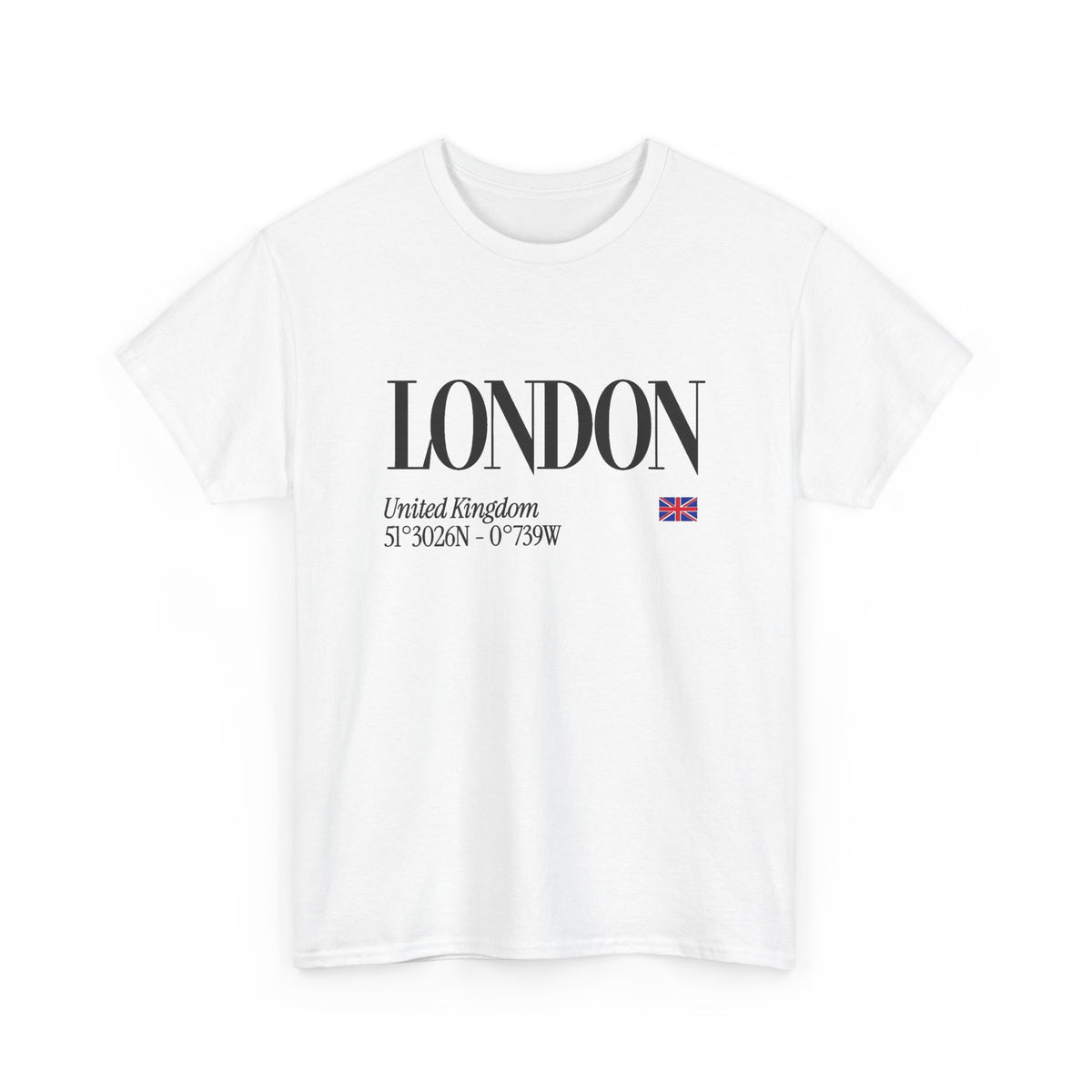London Graphic T Shirt Men's Vintage Heavy Cotton Tee