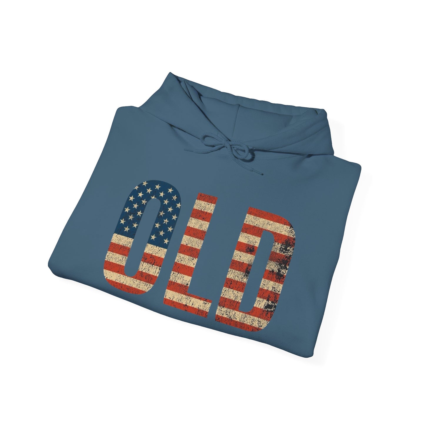 OLD American Flag Retro Graphic Hoodie Men's Heavy Blend™ Hooded Sweatshirt