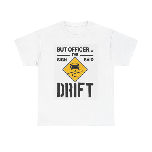 Funny Drifting Graphic T Shirt Car Gear Unisex Heavy Cotton Tee