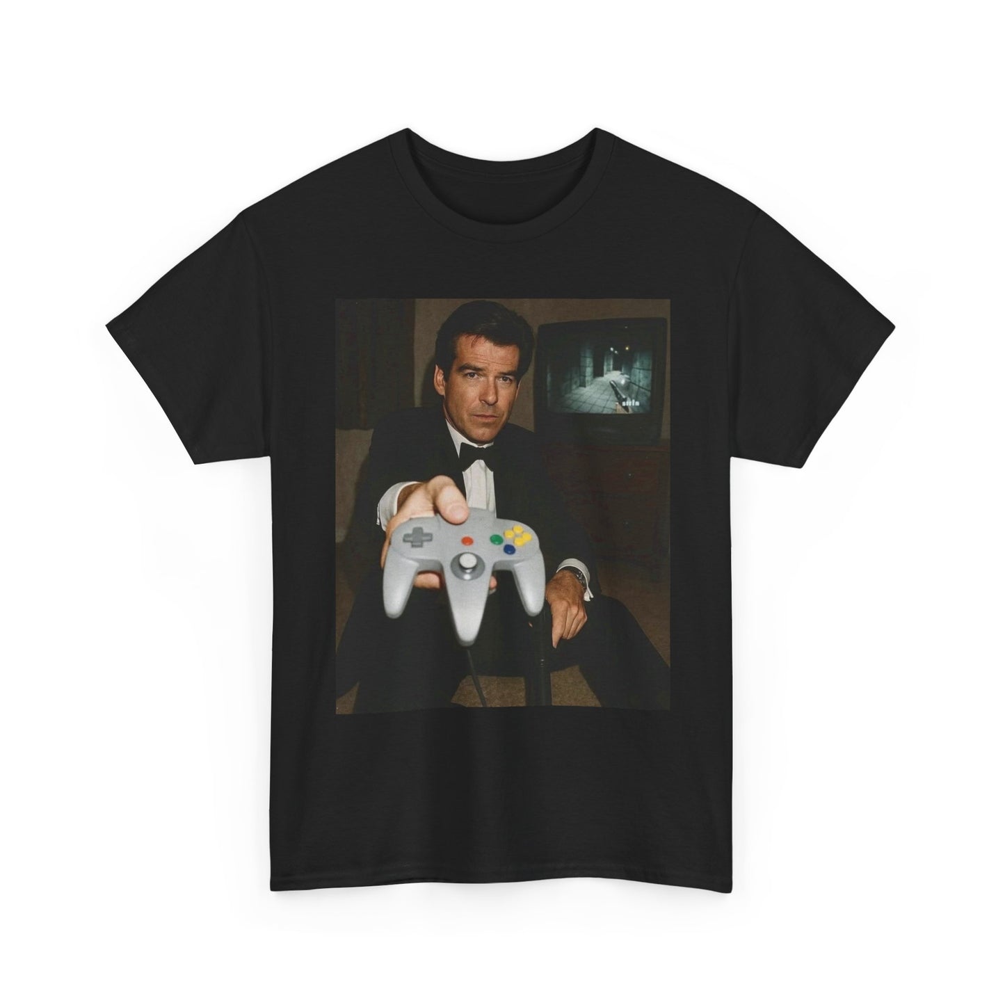 Goldeneye Graphic T Shirt Vintage Game Funny Bond Unisex Heavy Cotton Tee