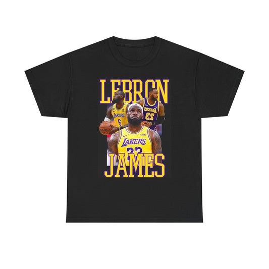 Lebron James Graphic T Shirt Vintage Retro Basketball Unisex Heavy Cotton Tee