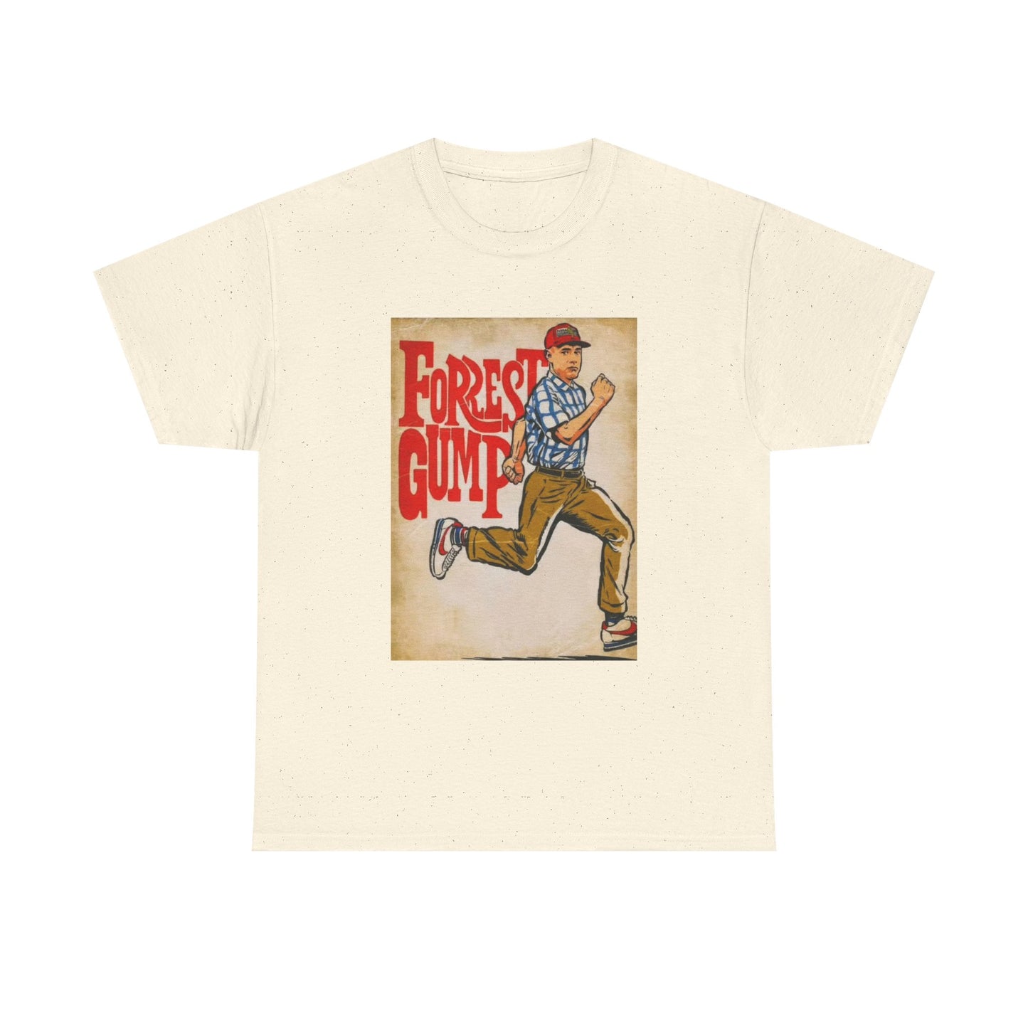 Forrest Gump Tshirt Vintage Retro Movie Poster Unisex Heavy Cotton Tee