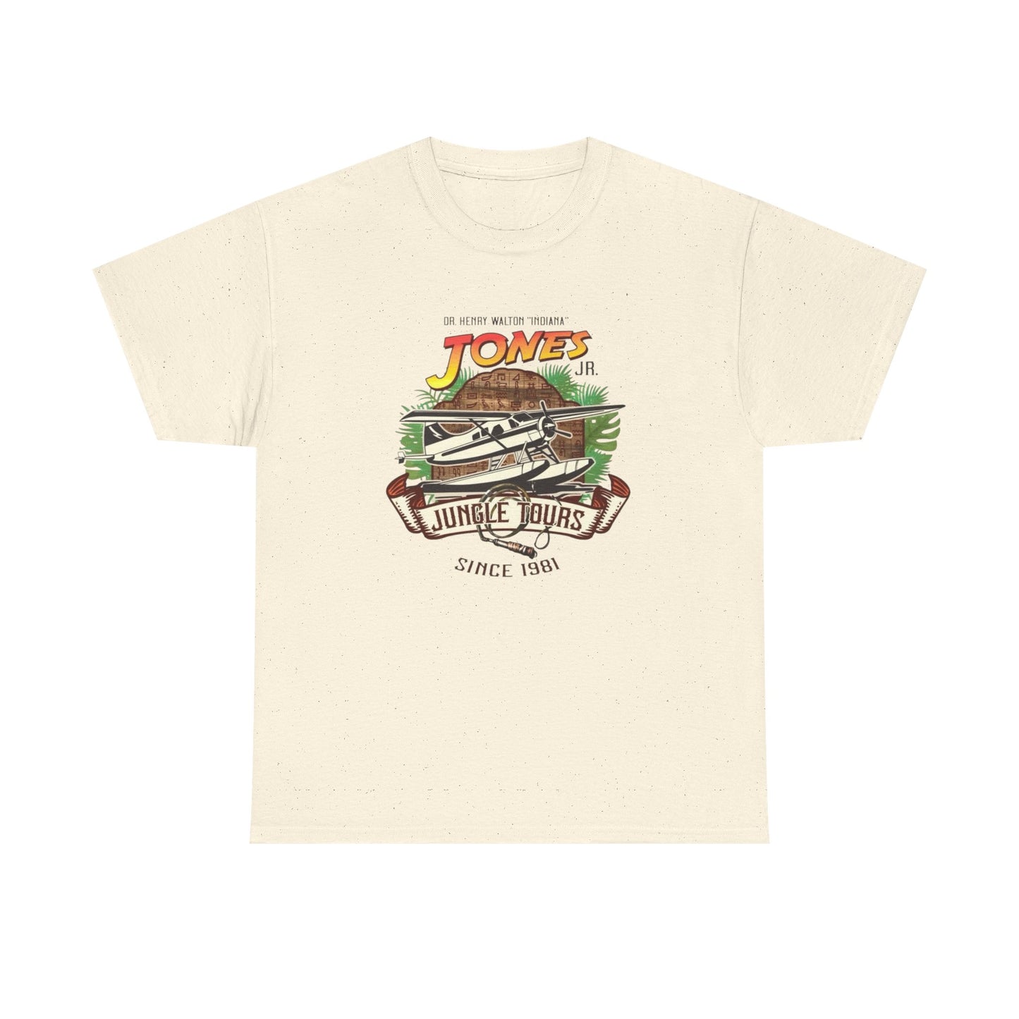 Jungle Tours Indiana Jones Graphic T Shirt Unisex Heavy Cotton Tee