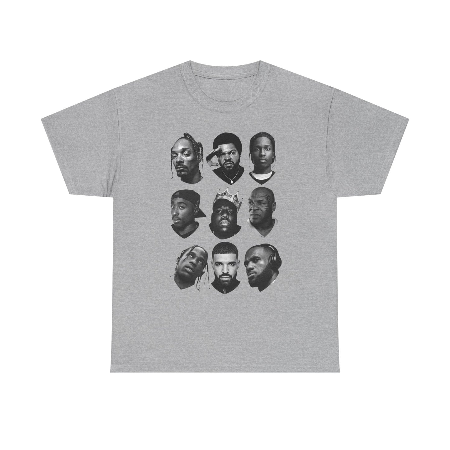 Hip Hop Legends Rap Vintage Graphic T Shirt NEW Unisex Heavy Cotton Tee