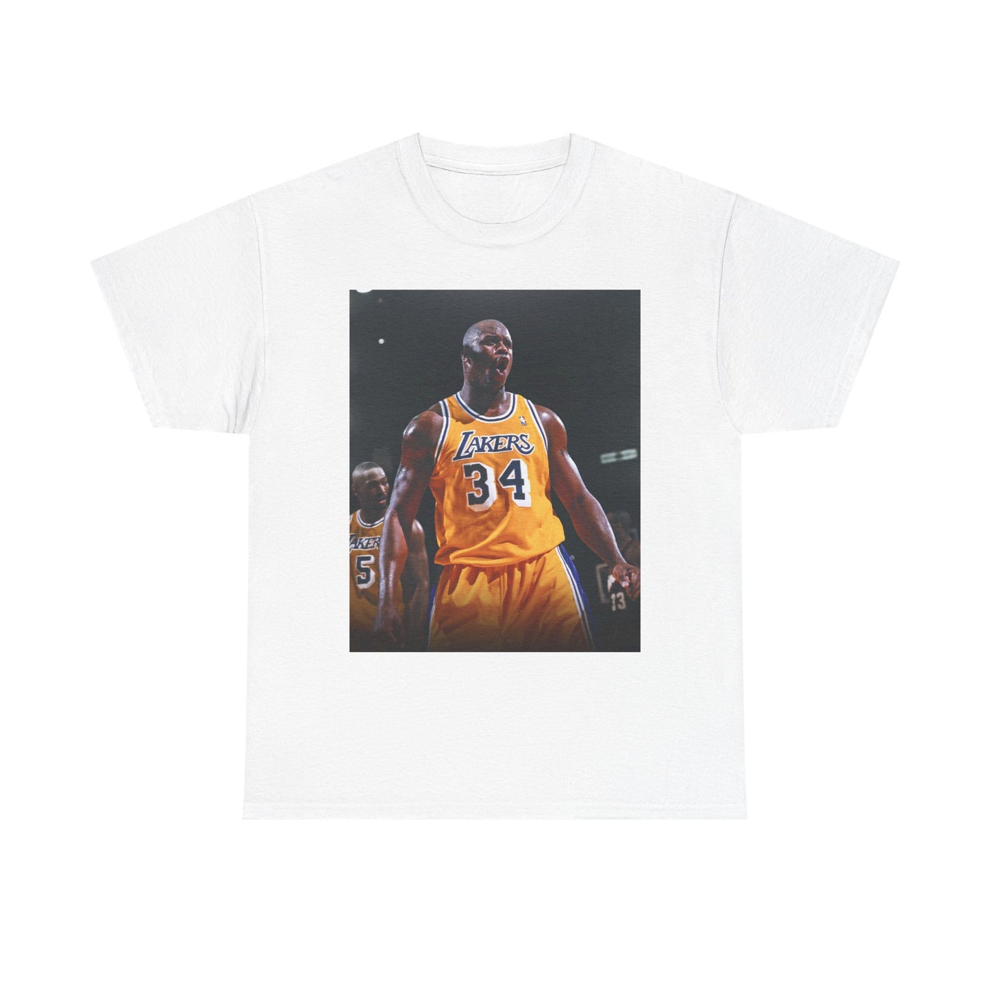 Shaq Vintage Graphic T Shirt Retro Lakers Unisex Heavy Cotton Tee