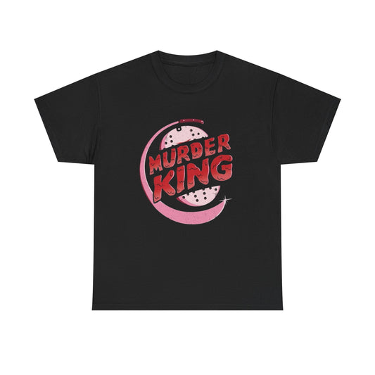 Murder King Funny Burgers Graphic T Shirt NEW Unisex Heavy Cotton Tee