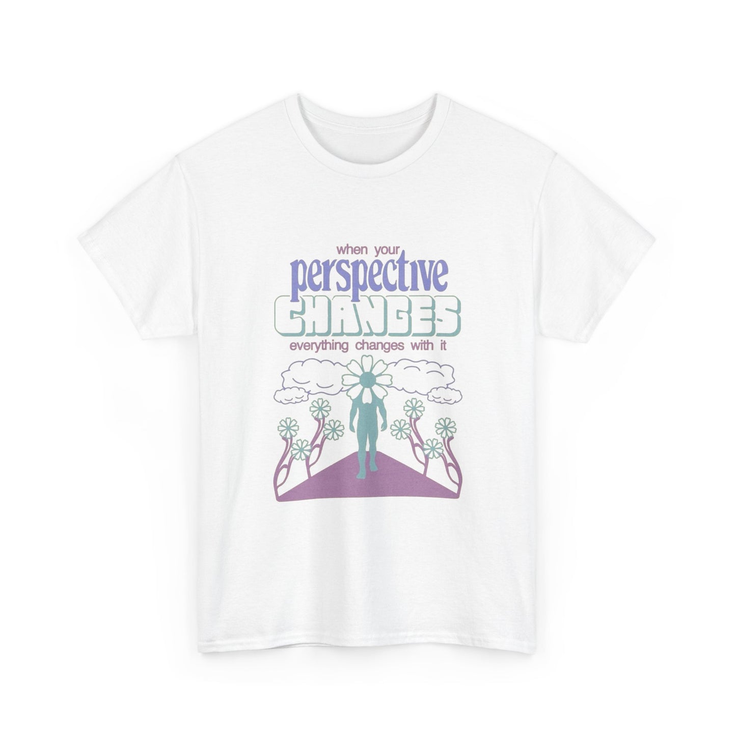 Change Your Perspective Graphic T Shirt Unisex Heavy Cotton Tee Gift Vintage