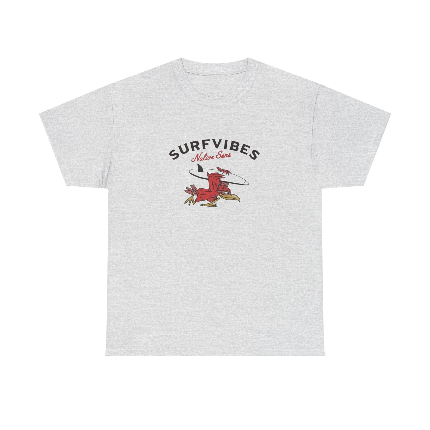 Surf Vibes Beach Retro Graphic T Shirt Unisex Heavy Cotton Tee New Gift