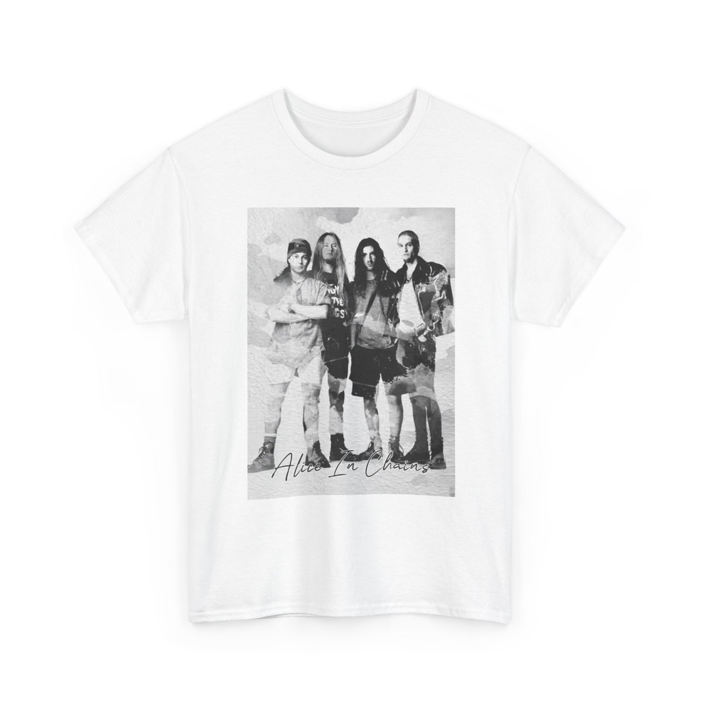 Alice In Chains Graphic T Shirt Vintage Rock Merch Retro Unisex Heavy Cotton Tee