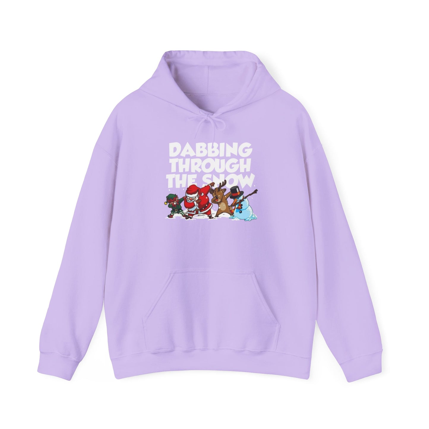 Dabbing Through The Snow Christmas Graphic Hoodie Heavy Blend™ Hooded Sweatshirt