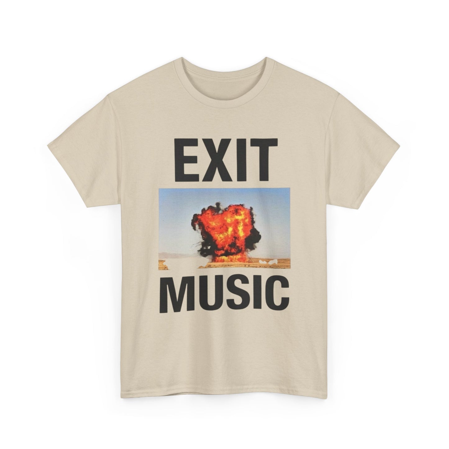 Exit Music Graphic T Shirt Unisex Heavy Cotton Tee Gift New