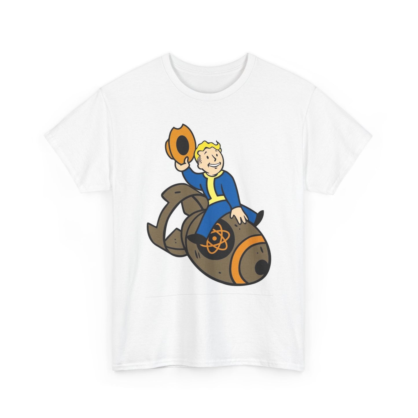 Fallout Nuclear Graphic T Shirt The Ghoul Vault Tec Unisex Heavy Cotton Tee