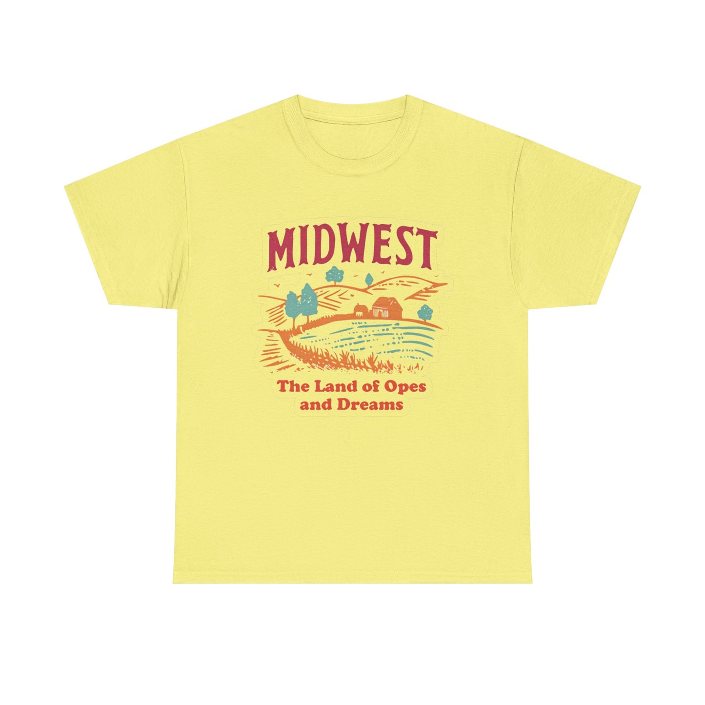 Midwest Land Of Opes And Dreams Graphic T Shirt NEW Adult Tee