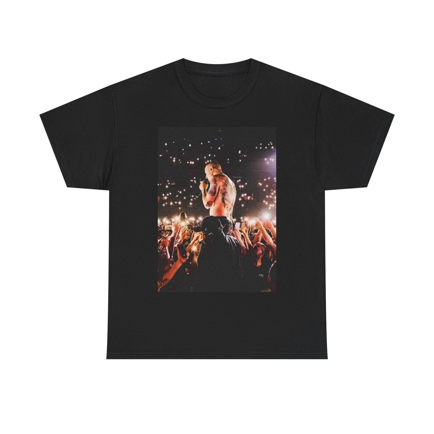 Chester Bennington Tshirt LP Singing Graphic concert Unisex Heavy Cotton Tee