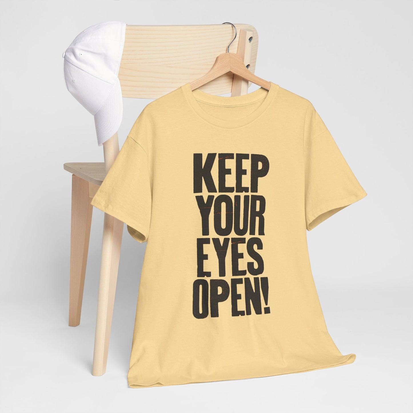 Keep Your Eyes Open Graphic T Shirt Unisex Heavy Cotton Tee