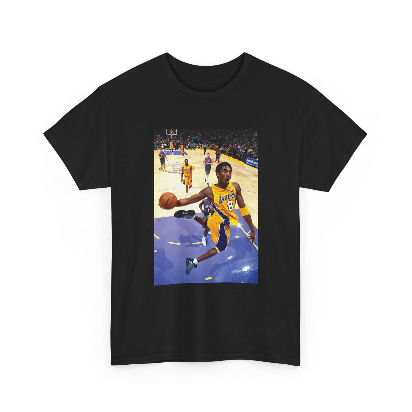 Kobe BasketBall Tshirt Vintage Lakers Retro Dunk Unisex Heavy Cotton Tee