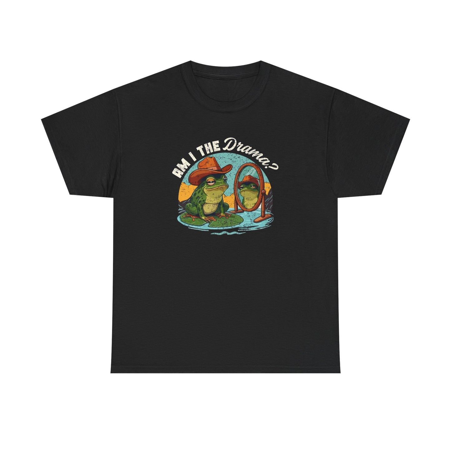 Am I The Drama Funny Frogs Graphic T Shirt NEW Cotton Tee Gift