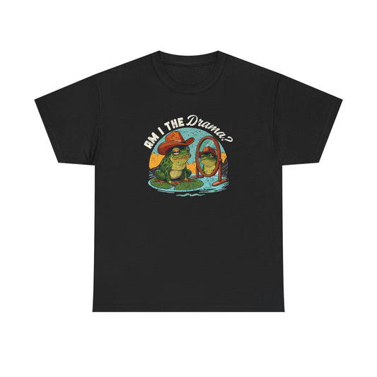 Am I The Drama Funny Frogs Graphic T Shirt NEW Cotton Tee Gift