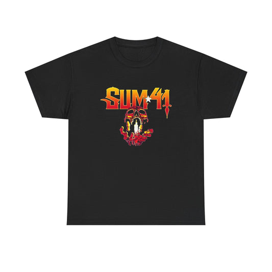 Sum41 shirt band rock tour Pearl Jam vintage retro Unisex Heavy Cotton Tee