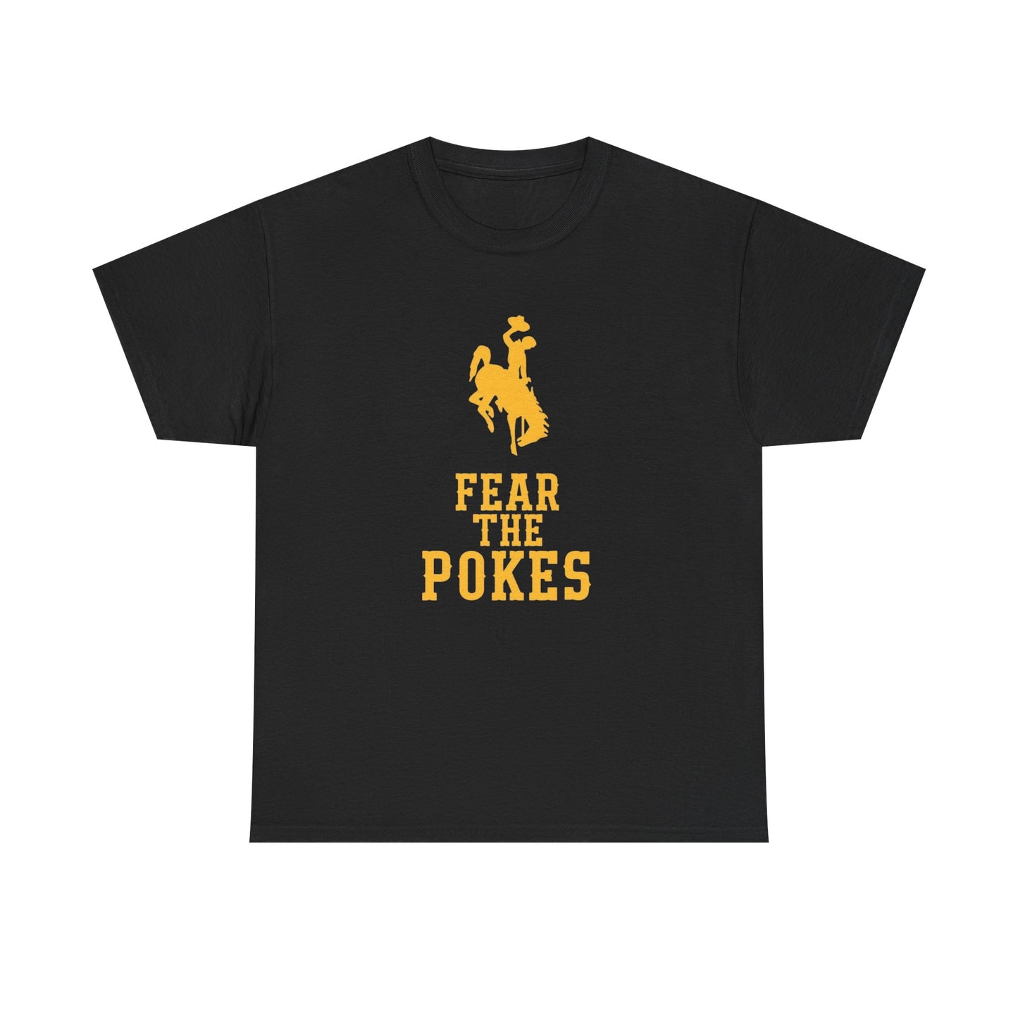 Fear The Poke Cowboy Horse Graphic T Shirt Unisex Heavy Cotton Tee GIFT