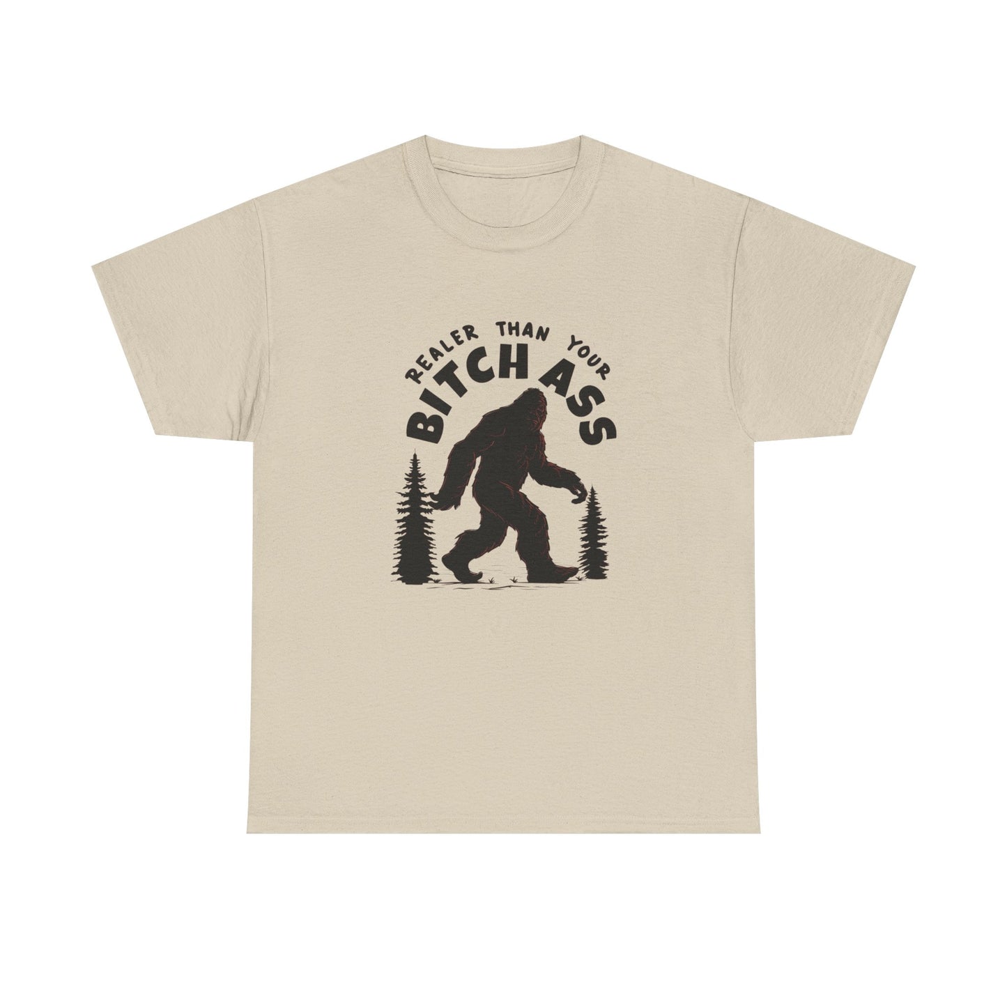 Funny Sasquatch Graphic T Shirt Unisex Heavy Cotton Tee