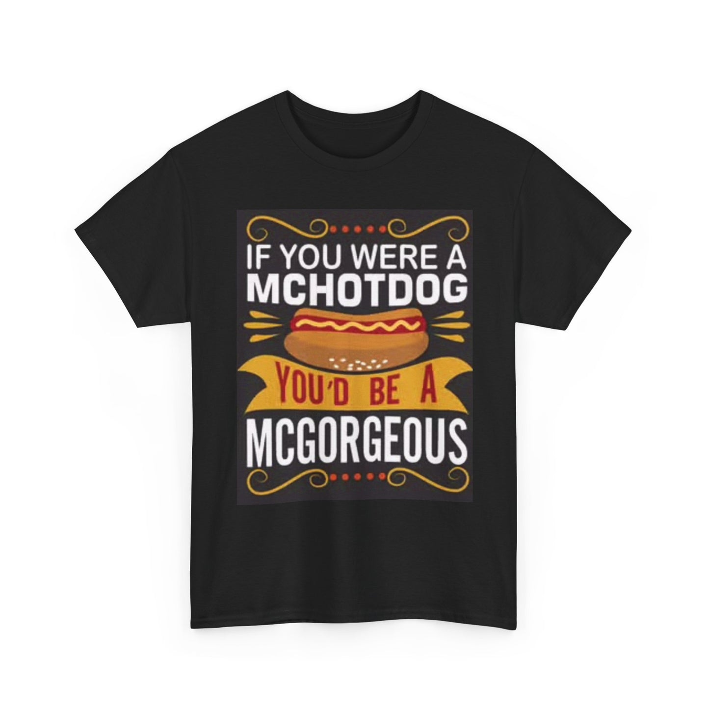 Funny Hot Dog Graphic T Shirt Foodie Gift Jokes Unisex Heavy Cotton Tee