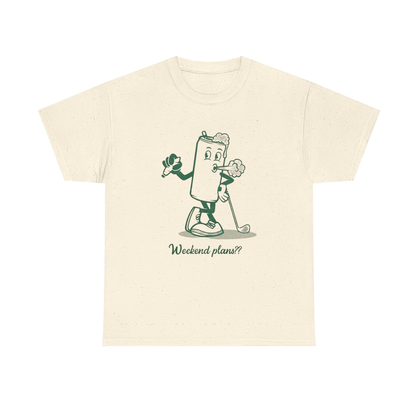 Weekend Plans Beers Weed And Golf Graphic T Shirt NEW Adult Unisex Heavy Cotton