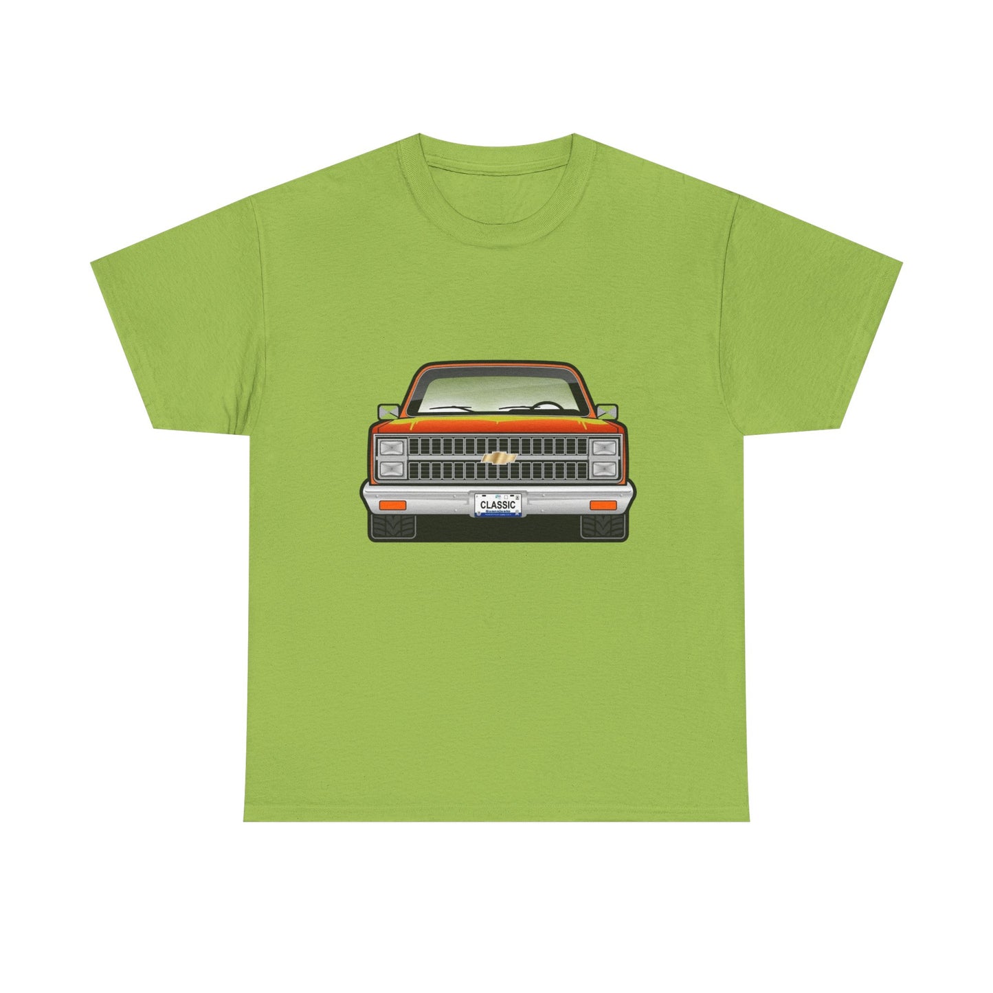Classic Retro Pickup Truck Graphic T Shirt Unisex Heavy Cotton Tee NEW