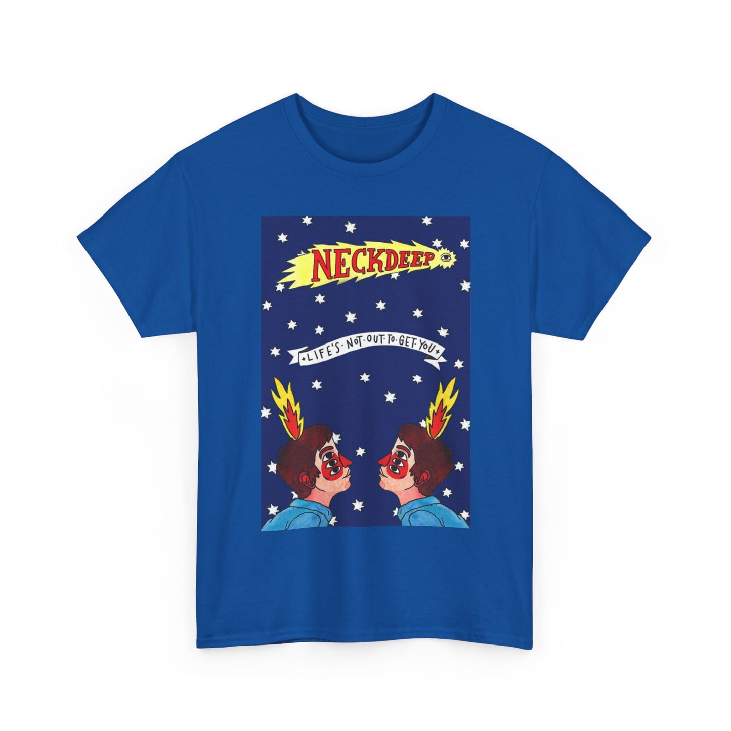 Neck deep T-shirt vintage art graphic retro punk Unisex Heavy Cotton Tee