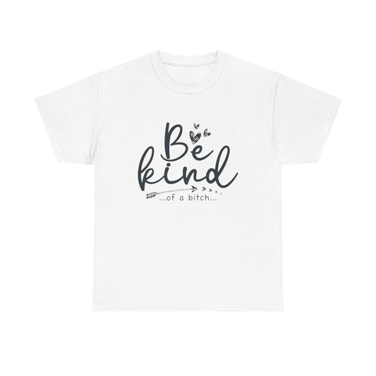 Be Kind Of A Bitch Funny Graphic T Shirt Unisex Heavy Cotton Tee
